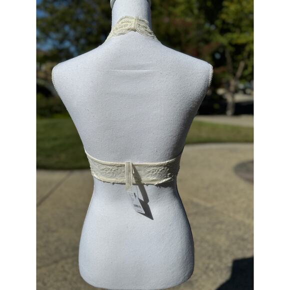 MSRP $74 POL Bralette Overlay Top & Free People Dance Lace Halter Bra Size S/M - Picture 3 of 8